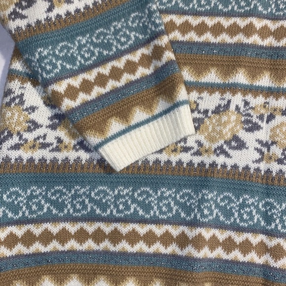 Vintage 80’s Cricket Lane Fair Isle sweater size large - Picture 2 of 4